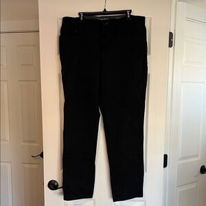 Calvin Klein Black Men's Dress Trousers with Branded Waistband